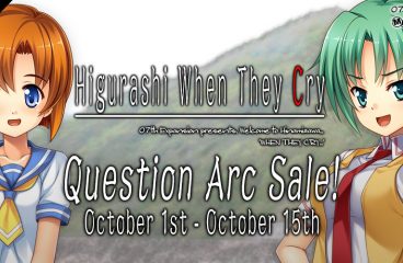 Higurashi When They Cry Question Arc Sale!