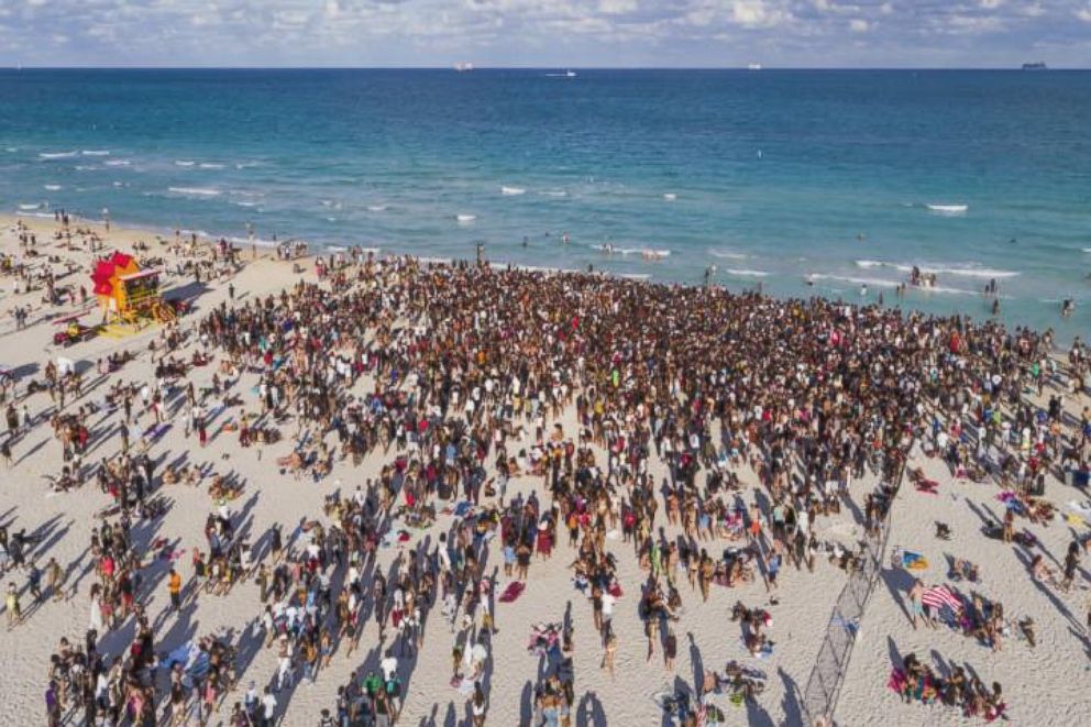 Last year, hundreds of people gathered in Miami Beach in celebration of spring break. 