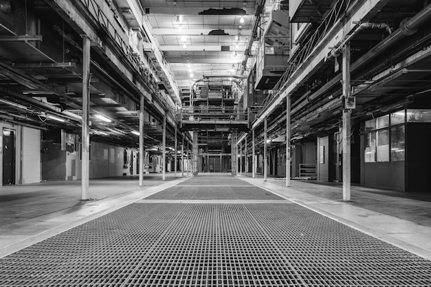 London UK club Printworks seen completely empty. Health Passport Trials to potentially aid in reopening clubs such as this one. 
