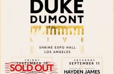 Duke Dumont Announces Return to The Shrine in Los Angeles with Two Headline Shows