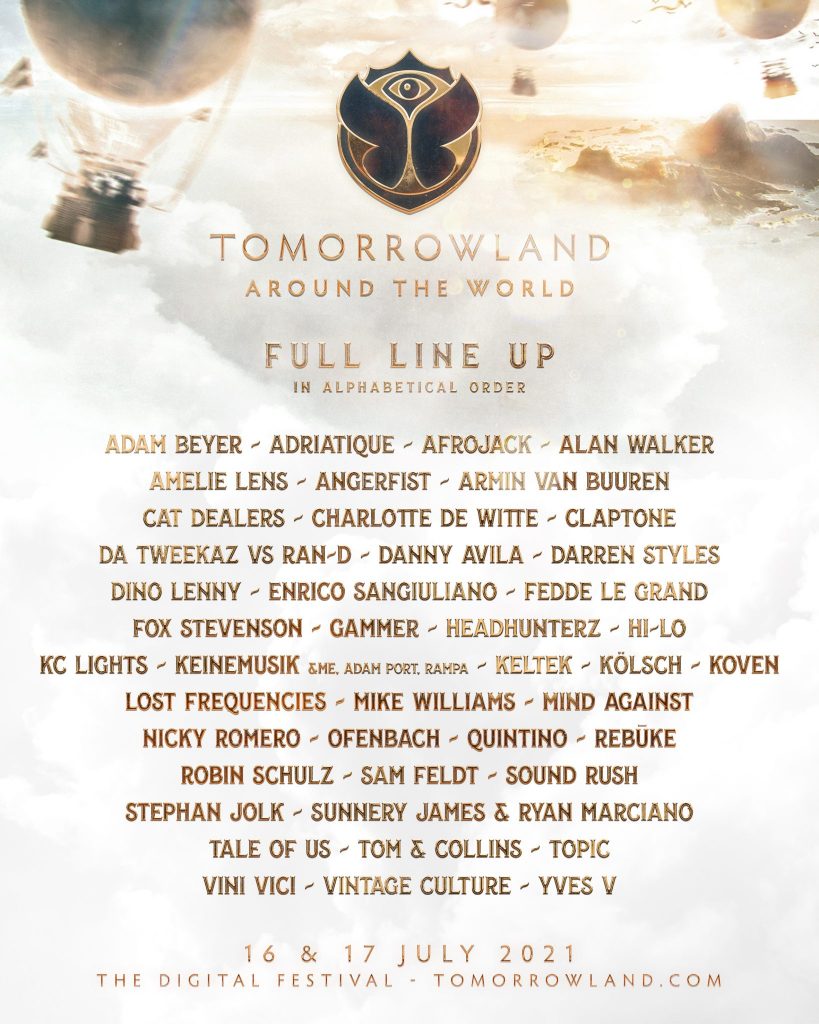 Tomorrowland lineup