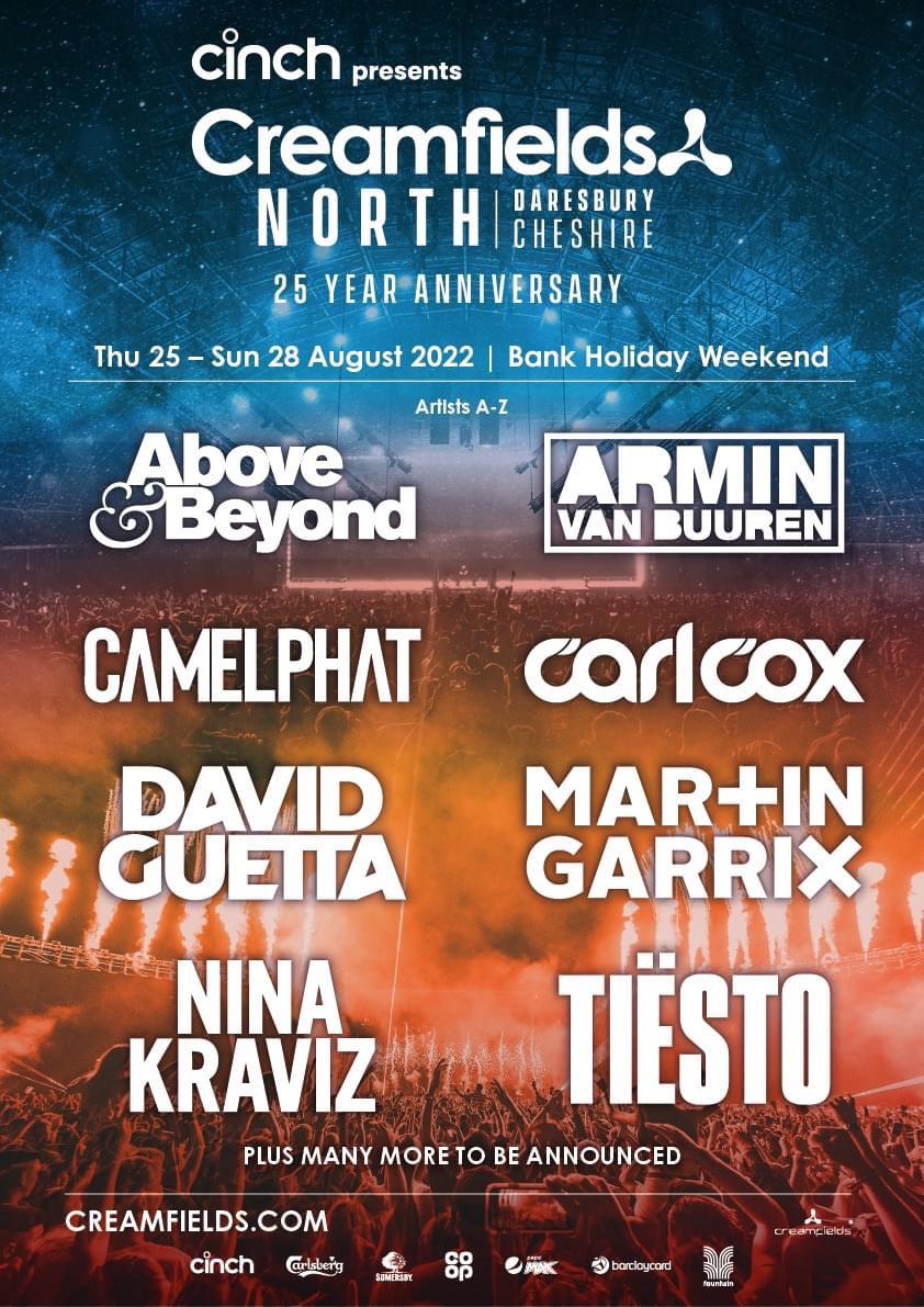 Creamfields North 2022 - Phase 1 Lineup : r/creamfields