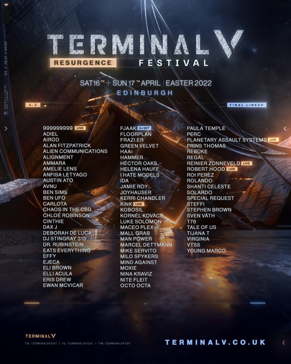 Terminal V Lineup