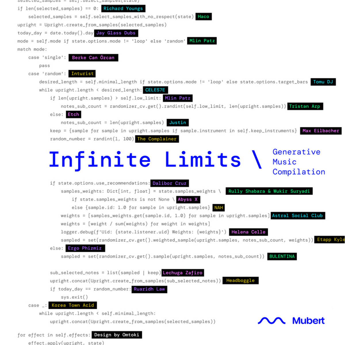 Mubert Releases AI Generated Album Titled  “Infinite Limits” in Collaboration with 25 Artists