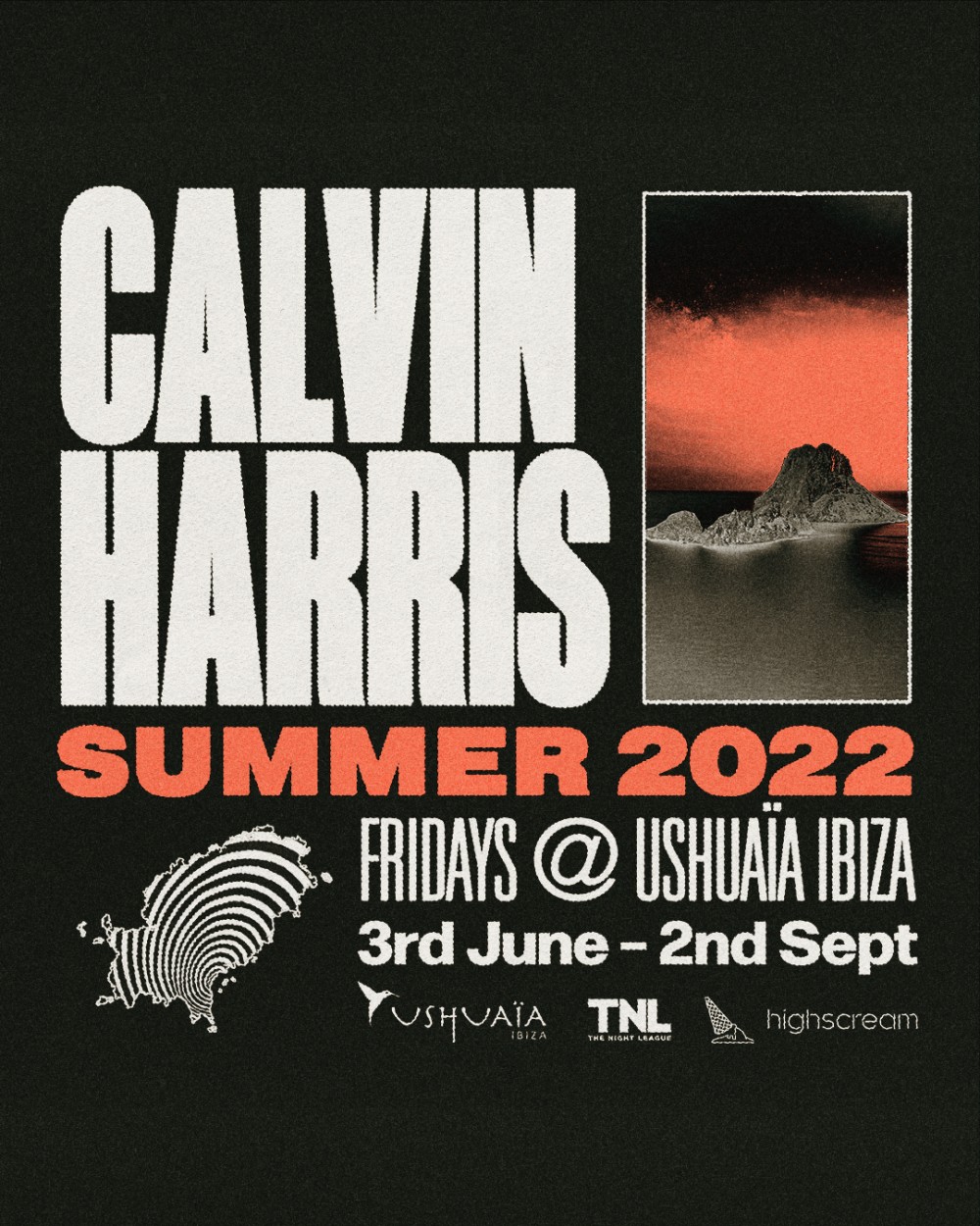 Calvin Harris Ushuaia Residency Flyer