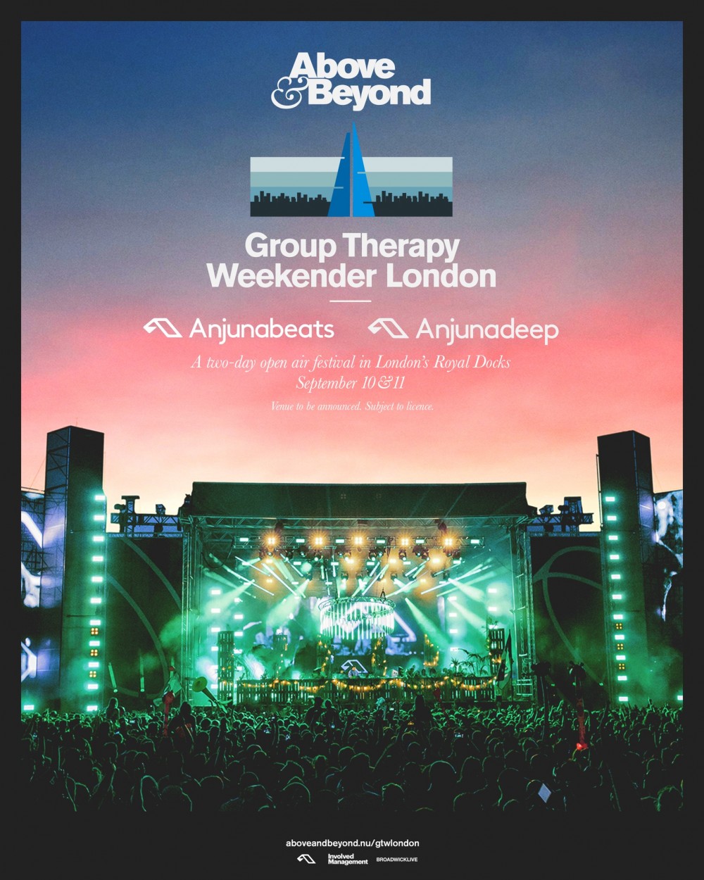 Group Therapy Weekender Event Announced at Brand New Outdoor London Venue