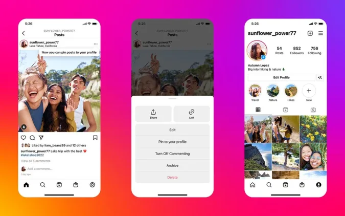 Instagram Introduces New “Grid Pinning” Feature
