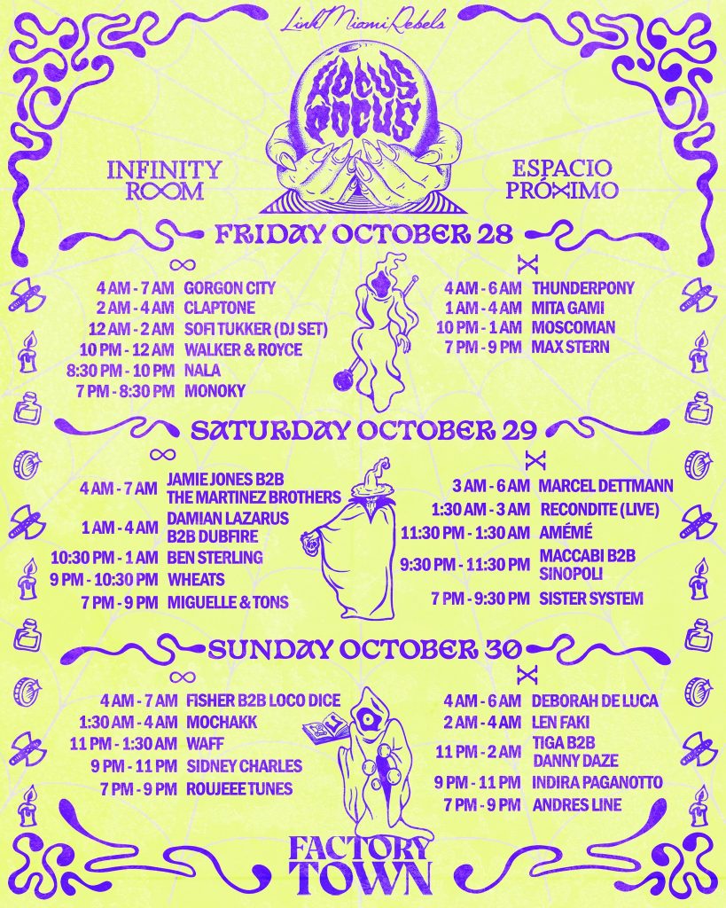 Hocus Pocus Miami Unveils a Spicy Lineup for 2022