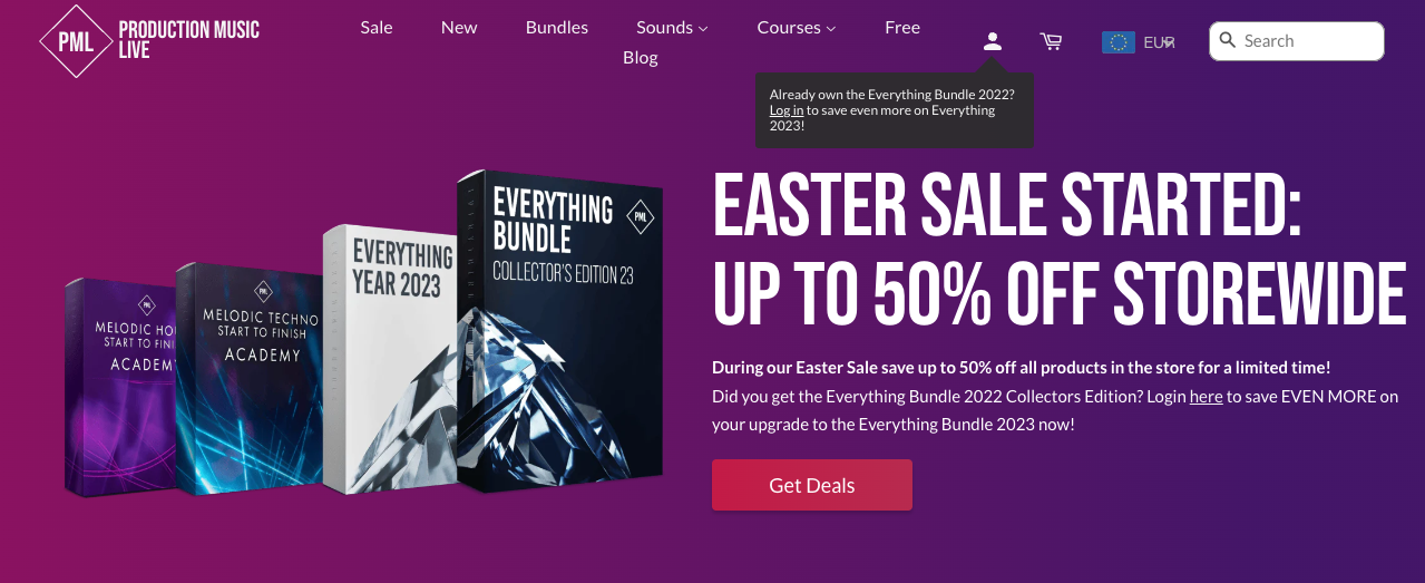 Production Music Live Offers Massive Easter Sale