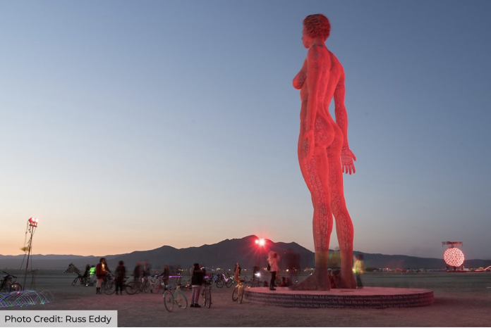 Burning Man Sculpture, From The Desert To Miami Beach For Art Basel