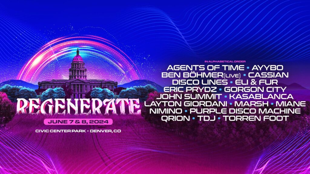 Regenerate Music Festival Returns to Denver with Stacked Lineup feat. John Summit, Eric Prydz + More